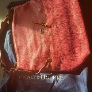 Dooney & Bourke Pink Leather Shoulder Bag